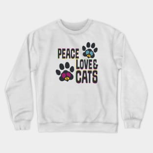 Peace Love Cats Crewneck Sweatshirt